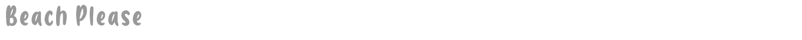 Beach Please font preview